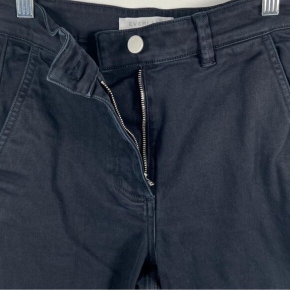 EVERLANE Wide Leg Crop Black Denim Pants Jeans Size 00 - Picture 14 of 16